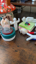 Meccha Chameleon Statuettes — Set of 7 with 20 Washable Colours